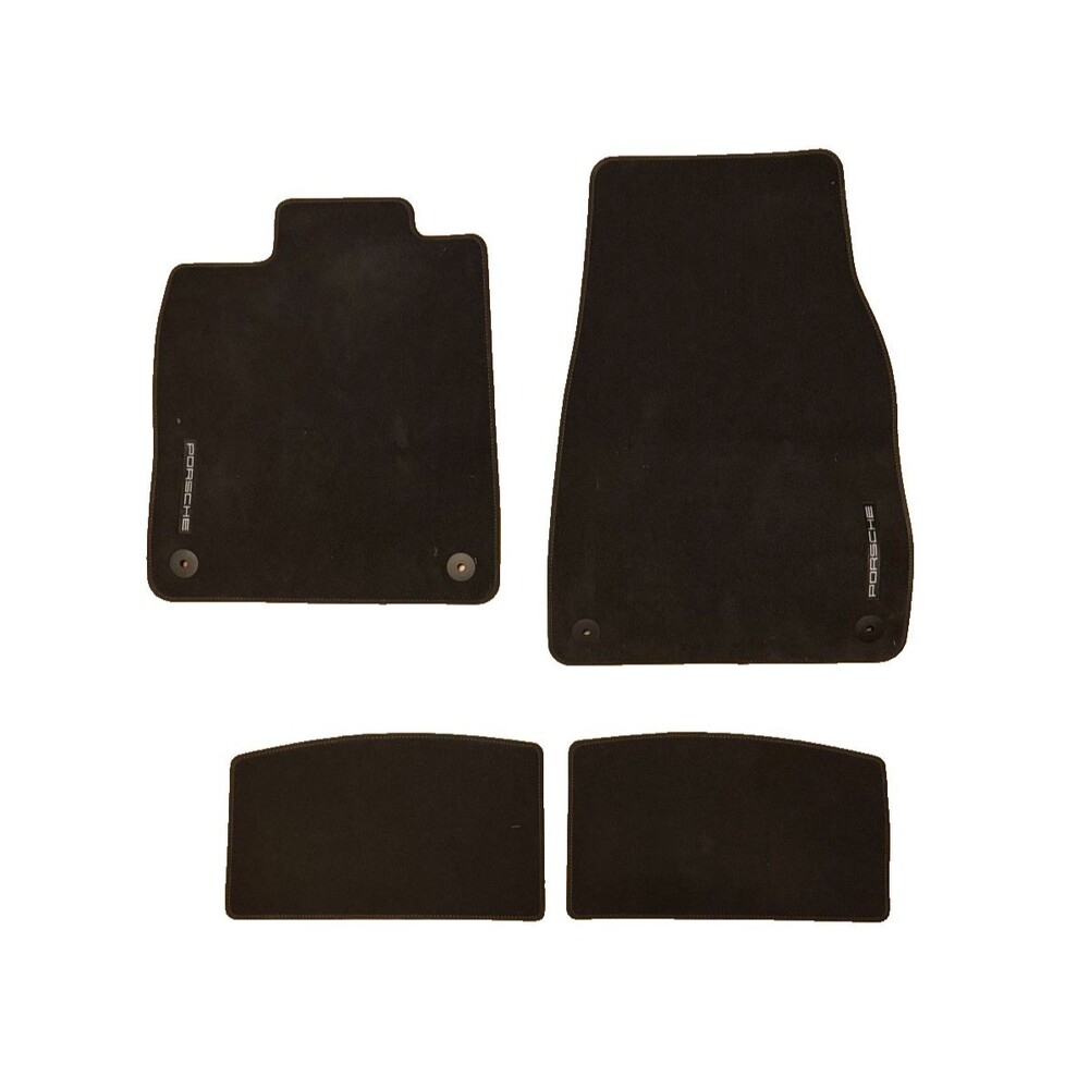 2020-2023 Porsche Taycan Complete Carpet Black Floor Mat Set